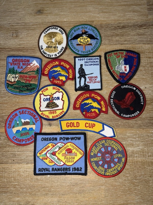 Vintage Royal Rangers, POW WOW, Boy Scouts Patches Lot 7