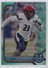 2021-22 Bowman U Chrome Prospects Aqua Refractor 279/299 Myjai Sanders #16 v9t