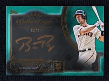 2016 Topps Five Star Golden Graphs Green 13/15 Buster Posey Auto 05bt