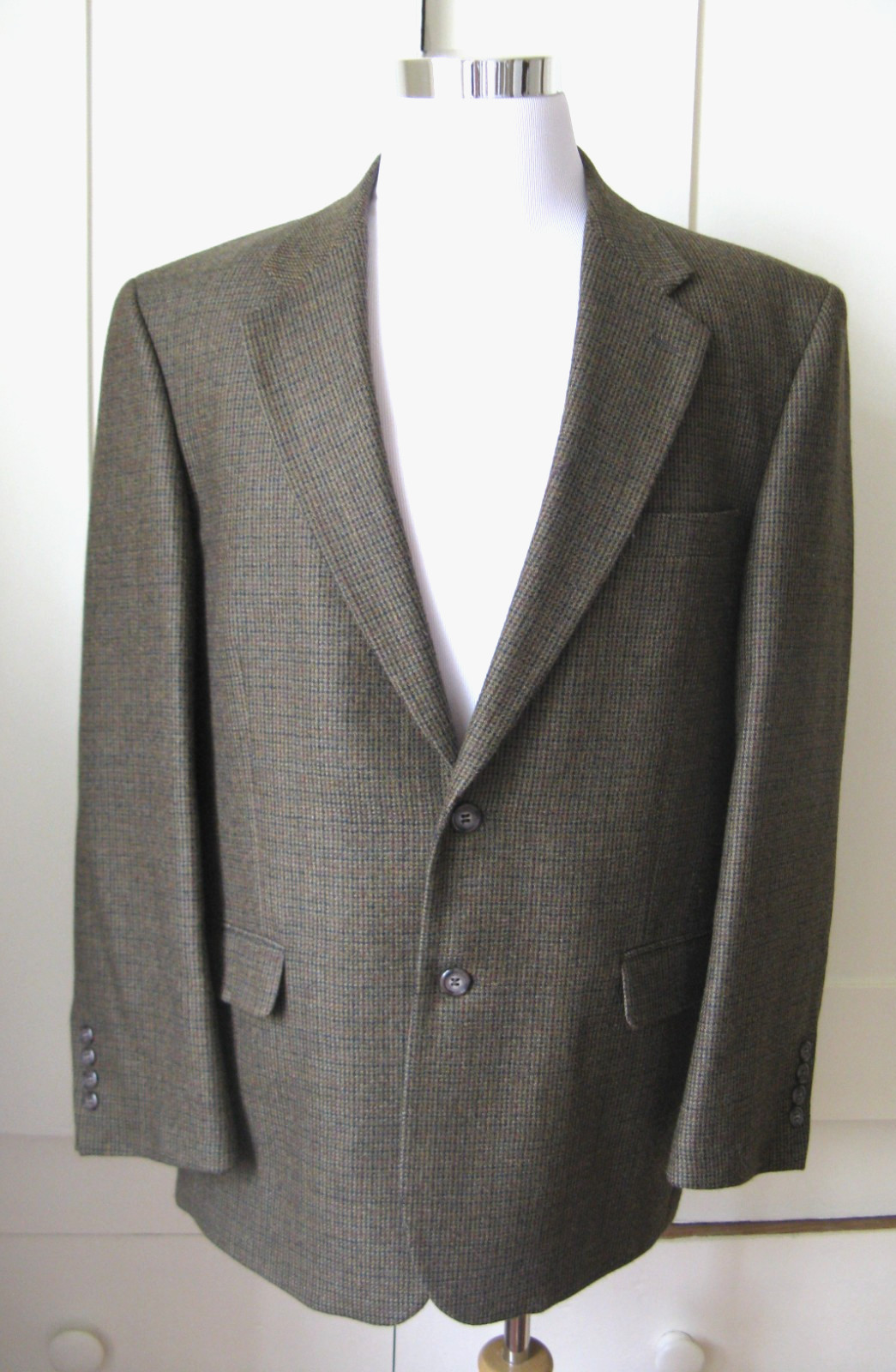 PENDLETON GREEN CHECK WOOL BLAZER  JACKET COAT 42… - image 1
