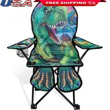 Durable Kids Folding Chair W/ Cup Holder Lightweight Portable Outdoor Camp Chair