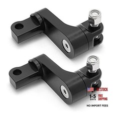CNC Driver Passenger Male Mount Foot Peg Rest Extensions for Harley Black