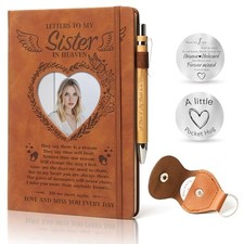 3 Pcs Memorial Gifts for Loss of A5 Grief Journal Travel Diary with Sister