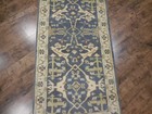Turkish Oushak Rug, Modern Multicolored Handmade Bohemian Rug 2.7x9.6 Ft — photo 6