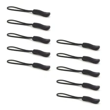 Upgraded Zipper Pulls, 10PCS Black - Premium Replacement for Luggage