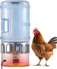 Heated Chicken Waterer 5 Gallon, Heated Poultry Waterer, for Chicken Duck and Ch