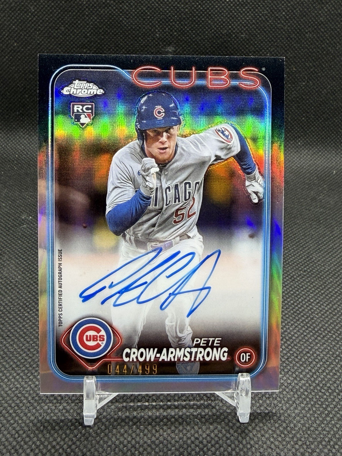 2024 Topps Chrome Pete Crow Armstrong Rookie Auto #RA-PC Refractor /499