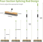 Stainless Steel Wire Scrub Brush with Long Handle, 62" Heavy Duty Floor Scrub - Picture 2 of 2