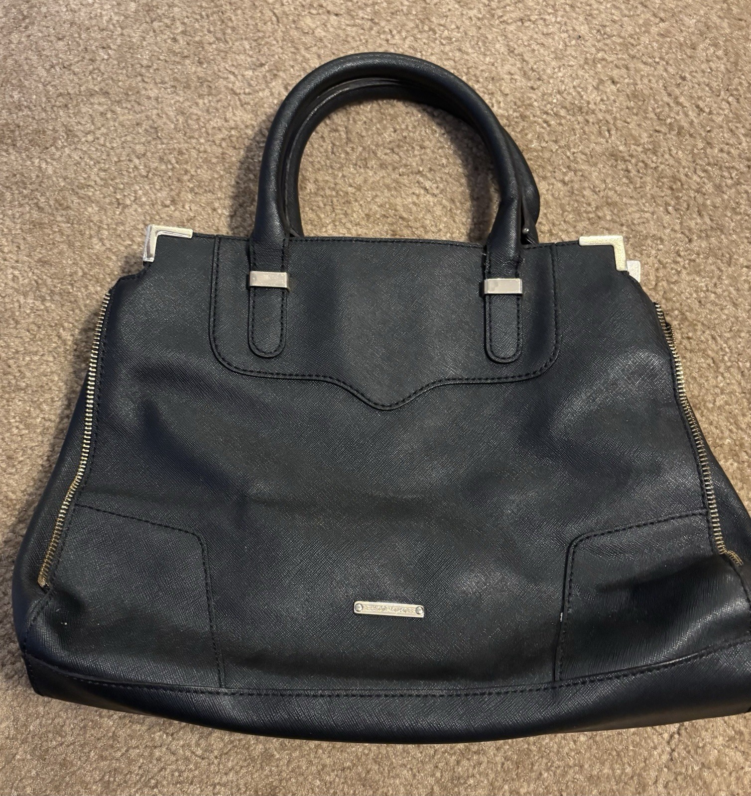 Rebecca Minkoff Leather Black Handbag/Tote