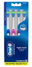  3 PACK Oral-B Toothbrush Advanced Clean Medium 4 Count