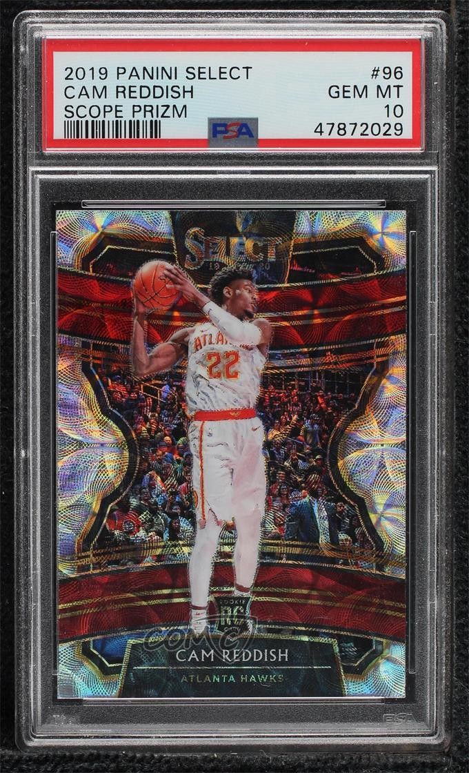 2019-20 Panini Select Concourse Scope Prizm Cam Reddish #96 PSA 10 GEM MT 0ag4