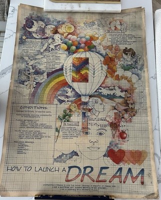 Hallmark   How To Launch A Dream  POSTER By Eric Disney 1983 Very Cool