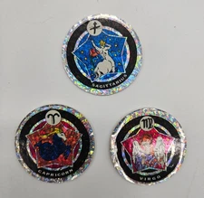 Zodiac Horoscope Astrology Stickers Lot Sagittarius Capricorn Virgo Shiny