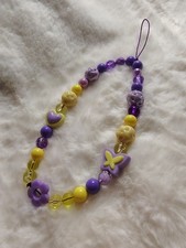 Phone Charms Phone Strap Homemade Purple Yellow Kawaii Cute