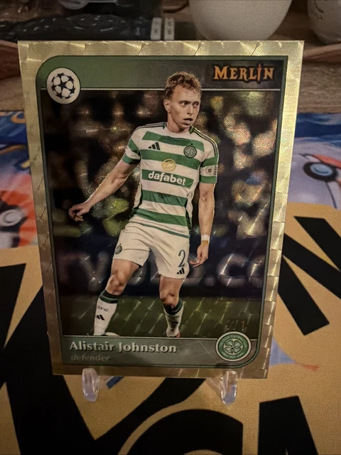2024-25 Topps Merlin ALISTAIR JOHNSTON Gold Vinyl 1/1 Celtic FC