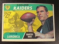 1968 Daryle Lamonica Card Topps #194 - EX