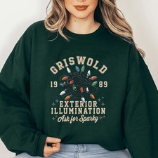 Vintage Griswold 1989 Christmas Light Sweatshirt, Christmas Vacation Sweaters