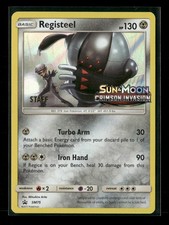Registeel SM75 LP (STAFF) Prerelease Stamped Promo Sun & Moon Crimson Invasion on eBay