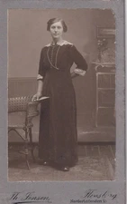 Th. Jensen CDV - Lady Portrait - Flensburg