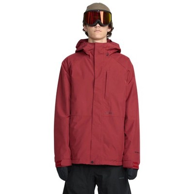 Volcom Dua Gore-Tex Men's Winter Jacket, Burnt Red, Small
