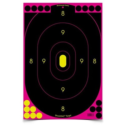 Birchwood Casey 12x18'' Shoot-N-C Silhouette Target 5-Pack - Pink - BC-34635