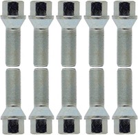 10X Radschrauben M12X1,5 28Mm Kegelbund 60° Silber FüR Dacia Dokker Dokker Small