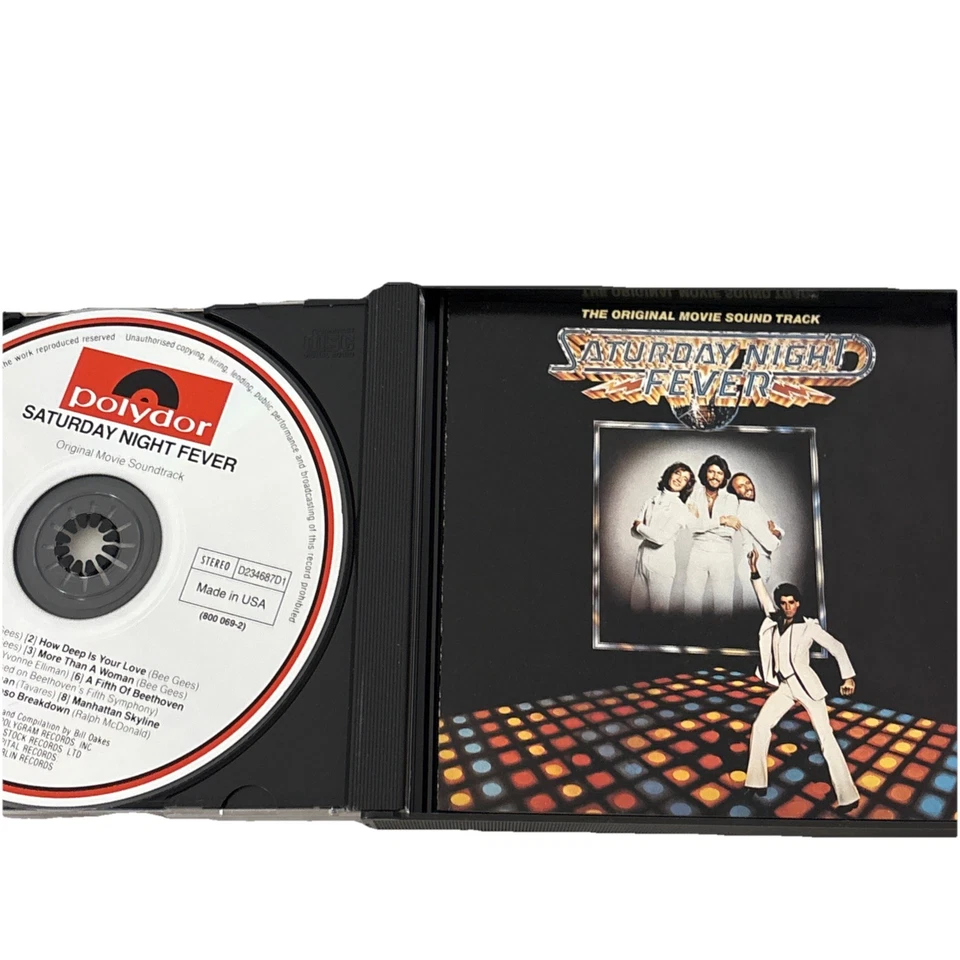 Saturday Night Fever Promo Cd 1977 Disco Polygram Movie Soundtrack Vintage - Image 2 of 4