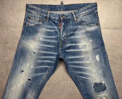 100%ORIG DSQUARED COOL GUY JEAN JEANS GR.48 STRETCH S71LB0089 S/S 16 LOGO PATCH