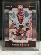 2009 Donruss Elite Matthew Stafford RC Turn of the Century Autograph #94/200