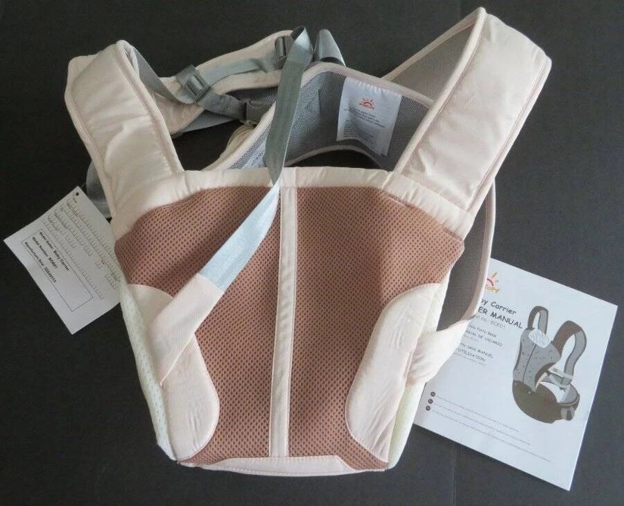 NEW Momtory BABY CARRIER Pale PINK 0-36 Month Birth to Toddler 7-50 Pounds
