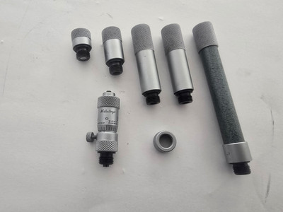 Mitutoyo 137-212 Tubular Inside Micrometer, Extension Rod Type, 2-12''