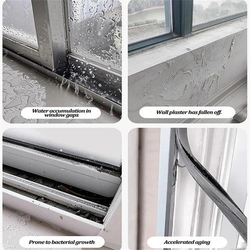 300 cm Gummi Regenabweiser für Fenster Tür Rahmen Feuchtigkeitsbeständigkeit - Bild 4 von 22