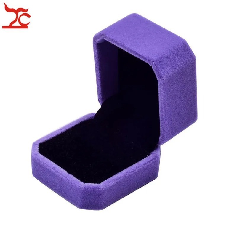 Wedding Rig Box Diamond Ring Box White Colorful Velvet Jewelry Gift Wedding Proposal ...