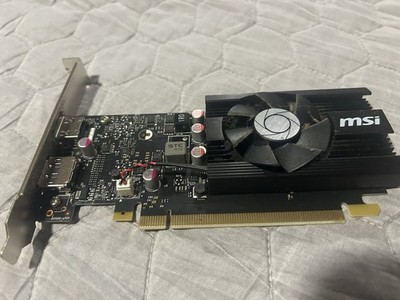 MSI NVIDIA GeForce GT 1030 Low Profile PCI Express x16 HDMI DisplayPort Fan