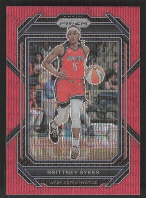 2023 Panini Prizm WNBA #67 Brittney Sykes Ruby Wave