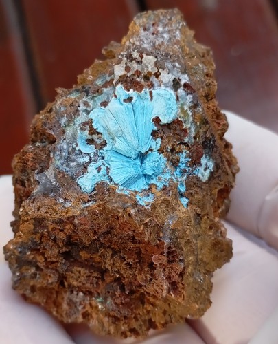 Shattuckite goethite and quartz - Tantara mine DRC Congo - Picture 5 of 12