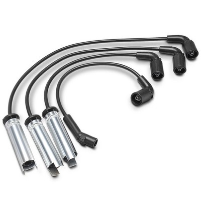 4x Zündleitungssatz Zündkerzenstecker für Daewoo Kalos Lanos Chevrolet 96305387