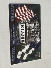 NYCPBA Police Badge Card 2026 Patrick Hendry President Collectible R13388