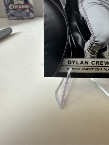 2025 Topps Chrome Black Dylan Crews RC Rookie #127 Nationals - Foto 4 di 10