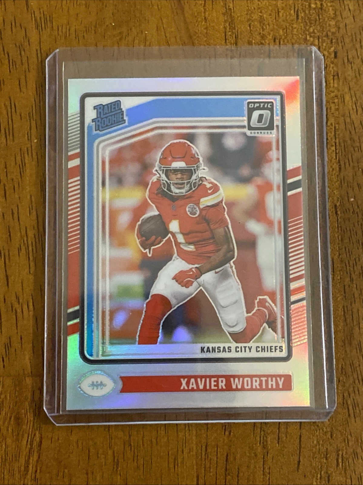 2024 Donruss Optic Xavier Worthy Rated Rookie #300 Silver Prizm Holo RC
