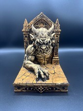 Rzeźba gargulca, gotycki posąg, drukowana w 3D dark fantasy dekoracja półki