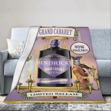 Hendricks Gin Grand Cabaret Blanket Flannel Official Merchandise Collectibles