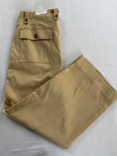 NWT - Chicos Utility Twill Wide-Leg Pants Sz 12 2R - MSRP 129.50