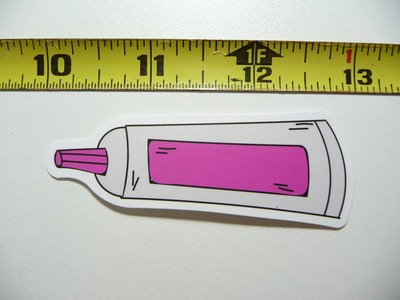 PAINT TUBE PAINTING PAINTER ART SMALL STICKER DECAL HOBBY MUSEUM ARTWORK