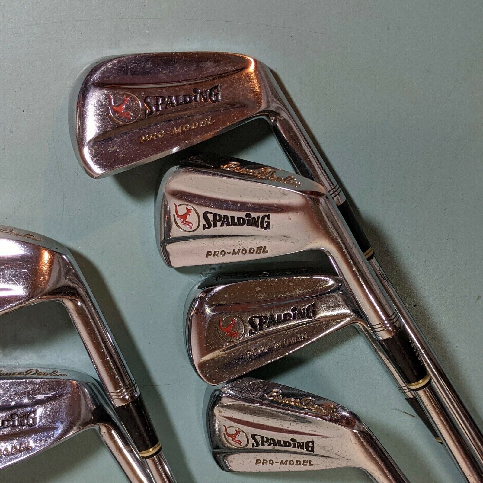 Spalding Bruce Devlin ProModel Iron set, Eight Original Vintage Golf