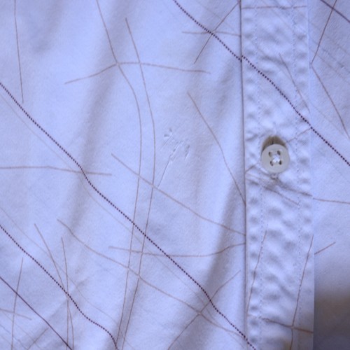 Rip Curl Vintage White Shirt ~ Size L Men's ~ diagonal pin stripe - Picture 8 of 10