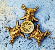 Bronze Pirate All Metal Fidget Spinner Toy Boys Girls Kids Adults ADHD Focus   