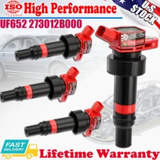 4x Ignition Coils For Kia Rio Hyundai Accent Veloster 6.0L L4 UF652 273012B000