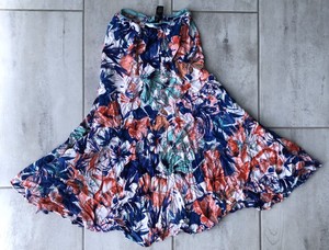 designer leopard print midi skirt