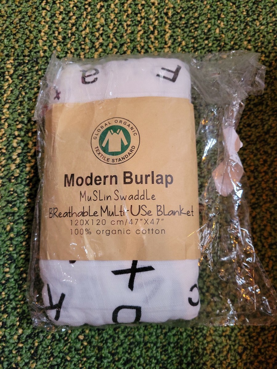 Modern Burlap Organic Cotton Swaddle 47